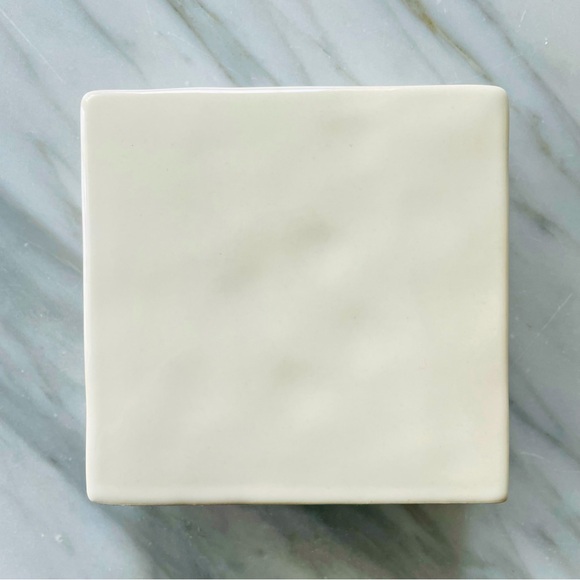 Rae Dunn•EVOLVE.•Original Watercolor Floral•4”x 4” Ceramic Statement Piece🌼 - Picture 3 of 11